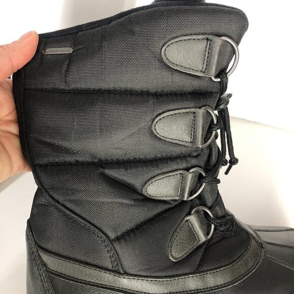 Hi-Tec‎ Talia Black Shell Puffer Waterproof Winter Snow Boots Sz 9 - Picture 10 of 15